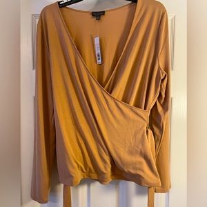 The Limited women’s blouse, camel color, size L, NWT, never worn